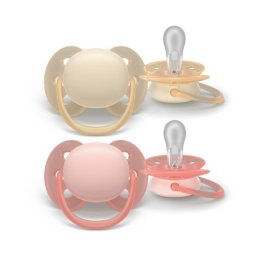 Philips Avent varalica soft 0-6m 2kom coral/yellow ( SCF091/38 )
