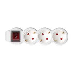 Razvodnik sa 3 mesta 10m 1.5mm2 + prekidač NV3K-10/WH/1,5