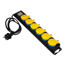 Razvodnik sa 6 mesta 5m 1.5 mm2 + prekidač G06MPK/5