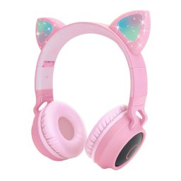 Bluetooth slušalice BT028C (S28) roze