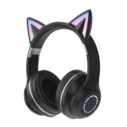 Bluetooth slušalice LED crne