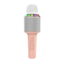 Mikrofon karaoke + zvučnik MKF X3 roze