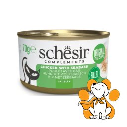 Schesir Cat Chicken With Seabass in Jelly 70g, Hrana Na Bazi Tune Sa Brancionom