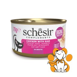 Schesir Cat Chicken With Ham in Jelly 70g, Piletina i Šunka u Želeu