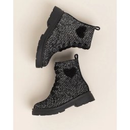 Dečije kratke martinke BH252530 (brojevi od 25 do 30) crne glitter