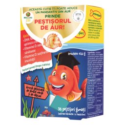 Möller's Omega-3 Jelly Fish za decu sa ukusom jagoda 36 gumenih ribica