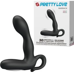 Masažer prostate silikonski punjiv Barrack Crni