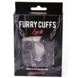 Metalne lisice sa crnim krznom Furry Black