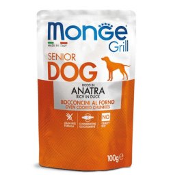Monge Grill Dog Chunkies In Jelly Senior Duck 100 g