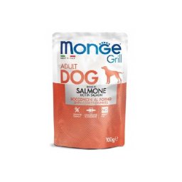 Monge Grill Dog Chunkies In Jelly Adult Salmon 100 g