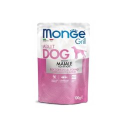 Monge Grill Dog Chunkies In Jelly Adult Pork 100 g