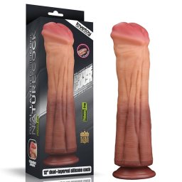 Silikonski dildo 30cm 12in Dual Layered Platinum Silicone Cock