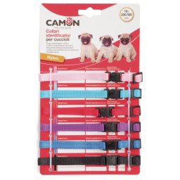 Camon najlonske ID ogrlice za štence 20–30 cm – set 6 komada