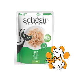 Schesir Cat Pouch Chicken in Jelly 70g, Fileti Piletine u Želeu Za Mačke