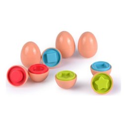Infunbebe igracka za bebe 6 shape sorter eggs ( PLE12-6 )