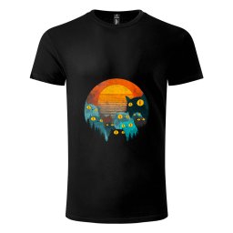 Majica sa štampom (unisex) Mačke na zalasku sunca