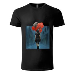 Majica sa štampom (unisex) Devojčica sa balonima