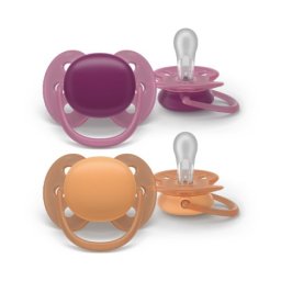 Philips Avent varalica soft 18m+ 2kom orange/violet ( SCF093/03 )