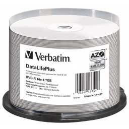 VERBATIM AZO WIDEPRINT 4.7GB 16X MEDIDISC DICOM-CAKE-43744