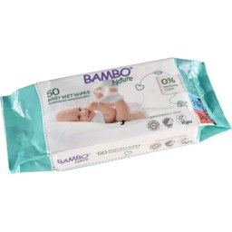 BAMBO VLAŽNE MARAMICE 50KOM