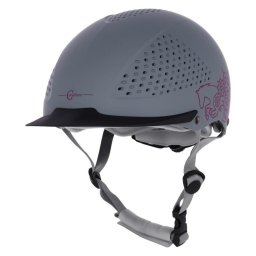 Kaciga za jahanje Beauty 2.0 siva 48-51 cm