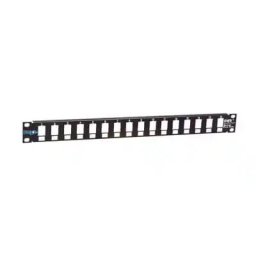 Mirsan patch panel 19, 1U sa 16 slotova ,bez modula RAL9005 MR.19P16P1U.01