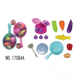 Hk mini kuhinjski set za igru sa posuđem i hranom ( A097727 )