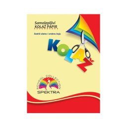 Kolaž papir B5 samolepivi 12 boja (zlatna i srebrna)