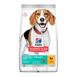 Hill’s Science Plan Dog Perfect Weight Medium Adult Piletina - 12 kg