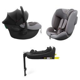 KINDERKRAFT SET AUTO SEDIŠTA I-LITE I-FIX ENDURA SAFE SA ISOFIX BAZOM GREY
