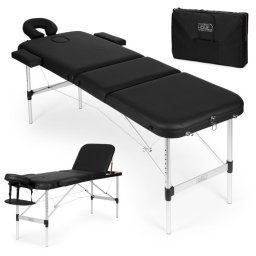 Aluminijumski masažni i rehabilitacioni sto, 3-sekcioni, sklopivi u kofer + torba - ModernHome
