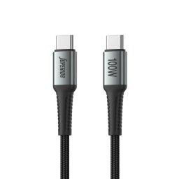Superior Usb data kabal su-k110 pleteni fast 100w 5a type-c na type-c 2m sivi ( U2146 )