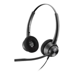 Hp poly encorepro 320 with quick disconnect binaural headset taa, with da 85 usb adapter black ( 77t26aa#da85 )