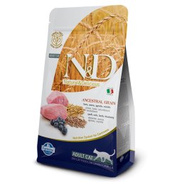 N&D Ancestral Grain hrana za mačke - Jagnjetina i borovnica 10kg