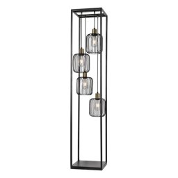 Podna lampa F7044-4F BK+SG