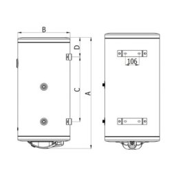 Termorad BT-60 IB-21 Levi Bojler
