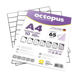 Nalepnice a4 octopus 38x21.2 10/1 65-1 unl-1541