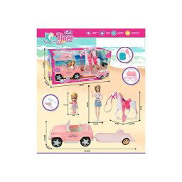 Lutke sa autom i prikolicom za konja