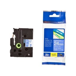Brother TZe-555 bela na plavo 24mm ( 3056 )