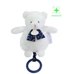 Doudou Muzička igračka - meda koji svetli u mraku 17cm ( DC4317 )
