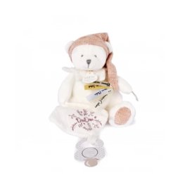 Doudou Meda mazilica sa kopčom za dudu 20cm - roze ( DC4330 )