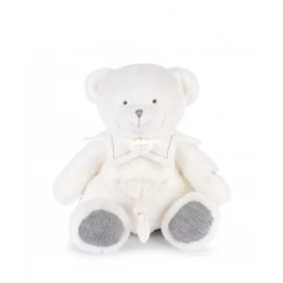 Doudou Plišani meda sa mazilicom - sivi 30cm ( DC4339 )