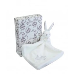 Doudou Plišani zeka sa mazilicom 10cm - beli ( DC4359 )