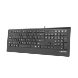 Natec barracuda slim multimedia keyboard US, USB, black ( NKL-0876 )