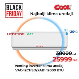 Venting inverter klima uređaj VAC-12CHSD/XAB1 12000 BTU