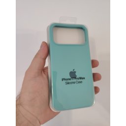 Futrola za iPhone 17 Pro Max silikonska Logo tirkizno zelena