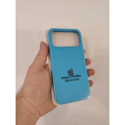 Futrola za iPhone 17 Pro Max silikonska Logo plava