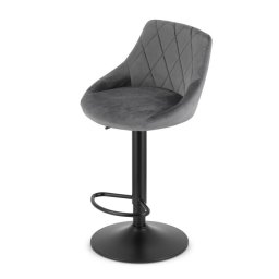 Barska stolica Kast grey velvet