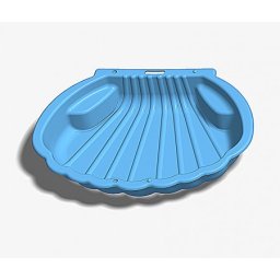 Peskarnik za decu u obliku školjke plavi ( 502665 )