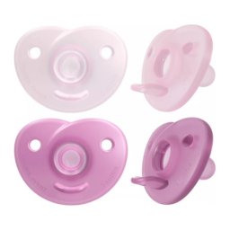 Philips Avent varalica soothie 0-6m (2kom) - pink/l.pink ( SCF099/27 )